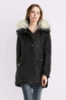 Парка Guess черная с искусственными мехом M (7613402097788) - изображение 4