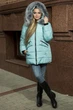 Зимняя куртка Miorichi Kristina 44 Бирюзовый (01022-g-green44) - изображение 5