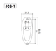 Роз'єм-планка, під страт GOTOH JCS-1 C Jack Cover (Chrome) - зображення 3