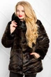 Кожушок Miorichi Ш-2001 50 Коричневий з чорним (02001-b-black50) - зображення 11