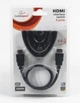 HDMI свитч-удлинитель Cablexpert HDMI-3хHDMI M/F v.1.4 0.5м - изображение 2