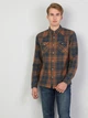 Рубашка хлопковая мужская Colin's CL1047335KHA XS Khaki - изображение 3