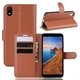 Чехол IETP для Xiaomi Redmi 7A книжка кожа PU коричневый - изображение 1