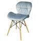Стул JUMI Scandinavian Design (велюр) blue - изображение 3
