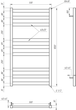 Сушка для рушників Tristar flat Водяний 120x53x3 - зображення 6