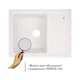 Кухонная мойка Lidz 620x435/200 WHI-01 (LIDZWHI01620435200) - изображение 3