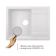 Кухонная мойка Lidz 650x500/200 WHI-01 (LIDZWHI01650500200) - изображение 3