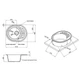 Кухонная мойка Lidz 620x500/200 GRF-13 (LIDZGRF13620500200) - изображение 6