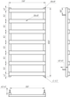 Сушка для рушників Fancy Водяний 120x53x3 - зображення 3