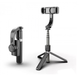 Стедикам стабилизатор для телефона Gimbal Stabilizer L08 трехосевой складной штатив тренога для экшн-камеры с Bluetooth подключением и пультом ДУ, Черный (5676457) - зображення 7