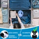 Детская X/S Панорамная Снорклинг Маска (3-10лет) Полнолицевая FB KidsStyle для плавания в море, ныряния под воду с трубкой Плавательные Подводные Очки для снорклинга - мономаска на все лицо с защитным клапаном Blue - изображение 7