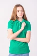 Футболка поло TvoePolo однотонне XL Зелене (5717-07xl) - зображення 3