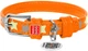 Ошейник для собак кожаный Collar WAUDOG Glamour с QR паспортом, узор "Звёздочка", светящийся/светоотражающий, XS, Ш 12 мм, Дл 19-25 см (35834) - изображение 1