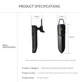 Гарнитура Bluetooth Kebidu V19 Black - изображение 2