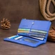 Вертикальный кошелек на кнопке унисекс ST Leather 19205 Синий - изображение 7