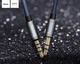 Кабель Hoco UPA04 Noble sound series Audio (with mic) 1m Grey - зображення 3