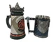 Подарунковий Набір Готика Чашка Game Of Thrones House Targaryen Fire And Blood Гра Престолів І King In The North 650/570 Мл - зображення 2