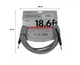 Кабель инструментальный Fender CABLE PROFESSIONAL SERIES 18.6' WHITE TWEED - изображение 4