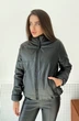 Женская куртка демисезонная из эко кожи KML 0022 L (46-48) Черный (K 0022 B) - изображение 2