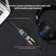Внешняя звуковая карта USB 7.1 Channel адаптер 3.5mm для наушников и микрофона Plextone GS3 Black - изображение 8
