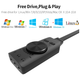 Внешняя звуковая карта USB 7.1 Channel адаптер 3.5mm для наушников и микрофона Plextone GS3 Black - изображение 9