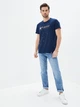 Мужская Футболка хлопковая длинная мужская Airboss Nasa logo space XL Dark blue (2000000001142) - изображение 3