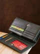 Женский кошелек кожаный ST Leather Accessories 18857 Зеленый - изображение 9