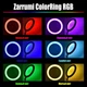 Разноцветная кольцевая лампа RGB MJ26 диаметром 26 см с держателем для телефона - изображение 2