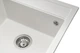 Кухонная мойка гранит GRANADO Merida white (0305) + сифон одинарный для кухонной мойки Nova - изображение 4