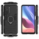 Чохол з підставкою Deexe Hybrid Case для Xiaomi Poco F3 / Redmi K40 / Redmi K40 Pro / Mi 11i - Black - зображення 5