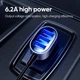 Автомобильное зарядное устройство JOYROOM car charger JR-CL03 АЗУ в прикуриватель 1.5м, 5USB 6.2A Black (JR-CL03) - изображение 4