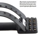 Массажёр Magic Back Support для спины акупунктурный трехуровневый 39см Чёрный (M3-W) - изображение 9
