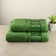 Набор махровых полотенец производства Узбекистан 2шт GM Textile 50х90см, 70х140см BambooN 450г/м2 (Зеленый) - изображение 1