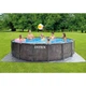 Круглый каркасный бассейн Intex 26742 (457-122 см) GreyWood Prism Frame Pool - изображение 2