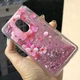 Чехол Glitter для Xiaomi Redmi Note 4x / Note 4 Global Бампер Жидкий блеск Sakura - изображение 2