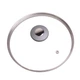 Кришка скляна Kamille 20см з металевим обідком KM-0822GR - зображення 2