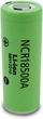 Аккумулятор 18500 литий-ионный (Li-Ion) Panasonic NCR18500A, 2040mAh, 3.8A, 4.2/3.6/2.75V, Green - изображение 2