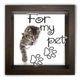 Дерев'яна копілка (скарбничка) 20 20 см "For my pet" коричнева з котиком - изображение 1