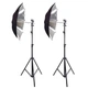 Набор студийного света с зонтом Prolighting PLAS 101 silver Kit-2 - изображение 1