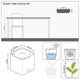 Розумний вазон Lechuza Green Wall Home Kit Glossy прямокутний 40 (48 x 15 x 14 см) яскравочервоний блискучий (13525) - зображення 2