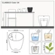 Умный горшок Lechuza Classico Color 28 круглый 9 л 27,5 x 26 см Белый - изображение 4