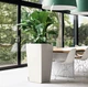 Умный горшок Lechuza Cubico Premium 50 квадратный 61л 50 x 95 см Белый - изображение 3