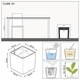 Умный горшок Lechuza CUBE Premium 40 квадратный 31л 39 x 40 см Белый - изображение 3