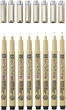Набір лінерів Sakura Pigma Micron чорні 8 шт (8712079459536) - зображення 2