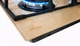 Варочная поверхность газовая Luxor EGR 740 RW CH + подставка WOK бежевый, шампань, слоновая кость - изображение 6
