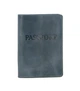 Шкіряна Обкладинка на Паспорт DNK Leather Passport-H синя - изображение 1