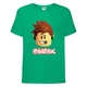 Футболка детская Роблокс 001 (Roblox) зеленая (RB grn 001) 140 см - изображение 1