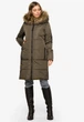 Зимняя длинная женская куртка с мехом Modniy OAZIS 48-50 Хаки (90390/1 48-50) - изображение 2