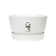 Горшок для цветов Elho Greenville Round круглый 7,6 л 25 x 23 см (332235) Белый - изображение 1