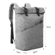Рюкзак для ноутбука 15.6" BAGSMART сірий (BM0140006A008) - зображення 8